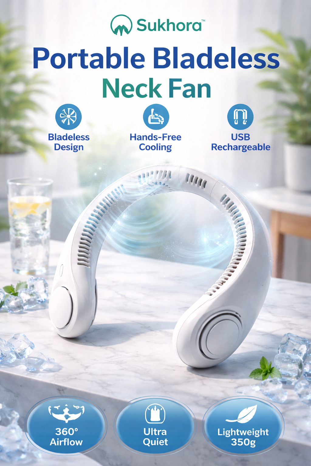 Sukhora™ Portable Bladeless Neck Fan