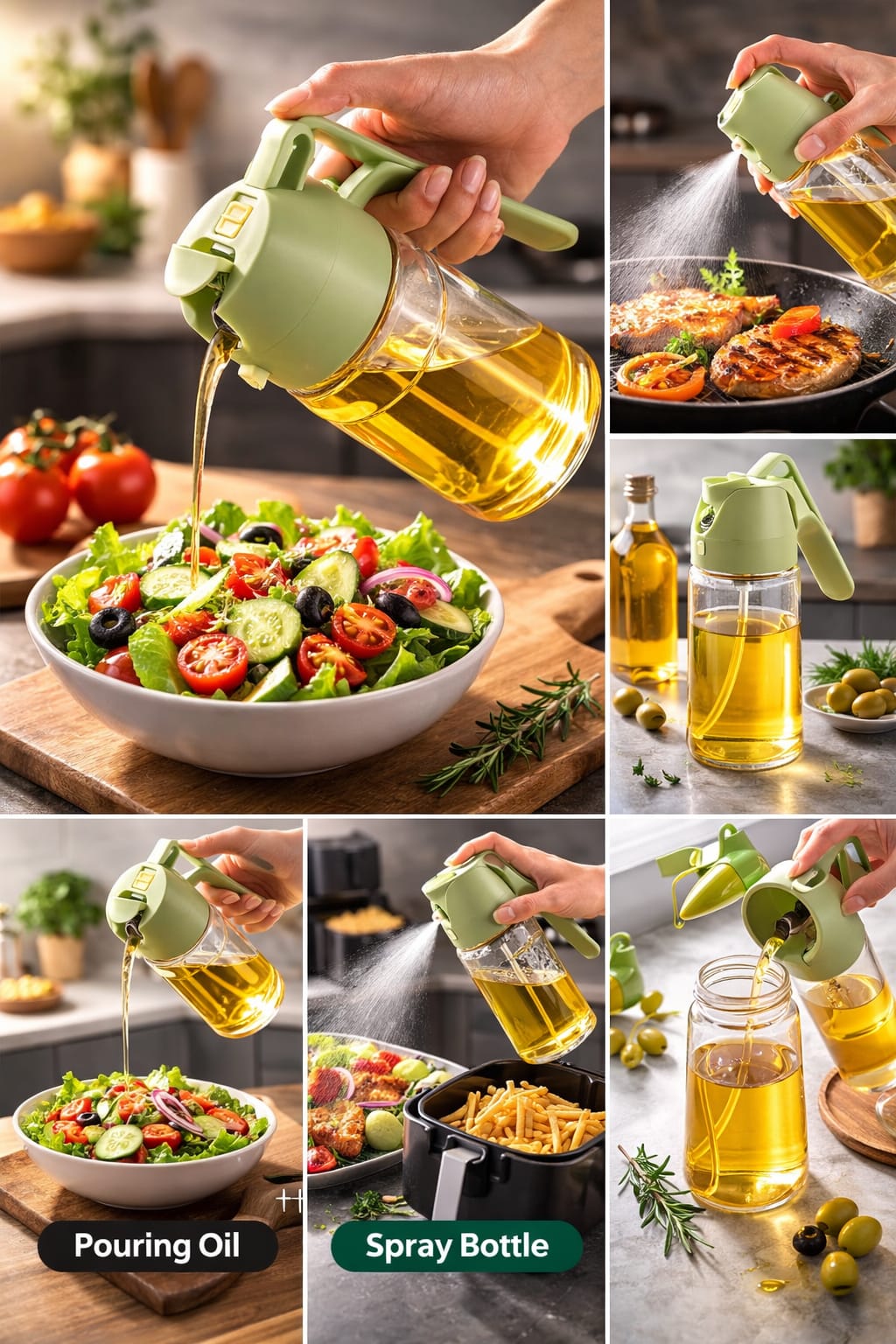 2-in-1 Oil Dispenser & Sprayer